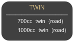TWIN
____________________
700cc  twin  (road)    1000cc  twin  (road)